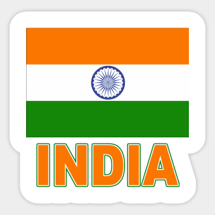 The Pride of India - Indian National Flag Design Sticker